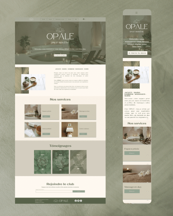 Site de réservation Wix